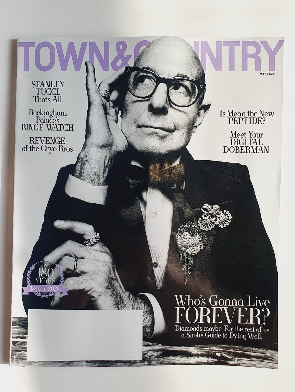 Town & Country Magazine May, 2026 - Who's Gonna Live Forever - Stanley Tucci